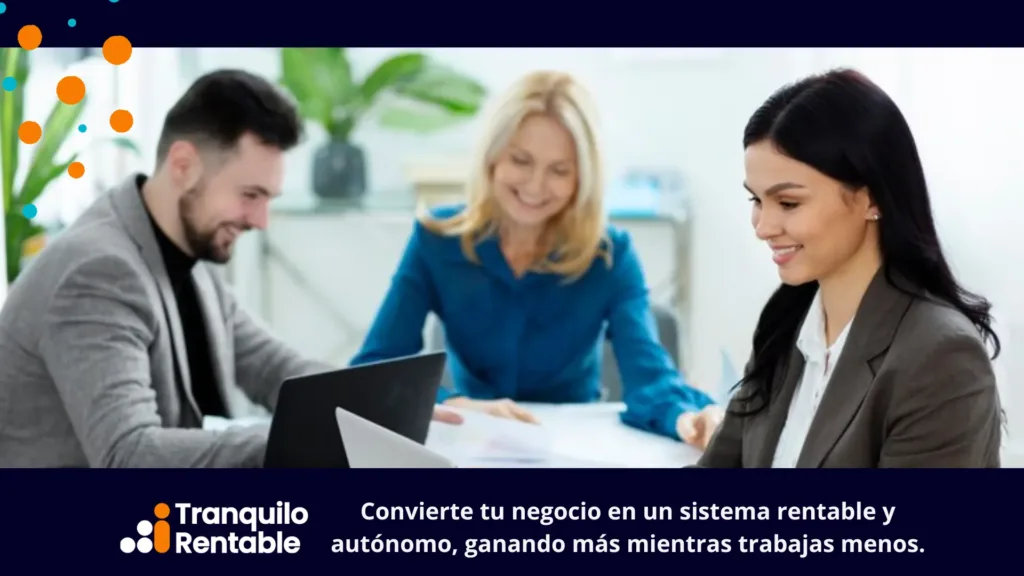 Un equipo de trabajo en una consultoría empresarial